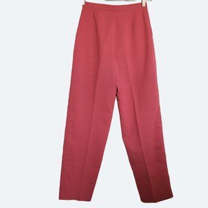 High-Rise Cropped Trousers in Rosewood